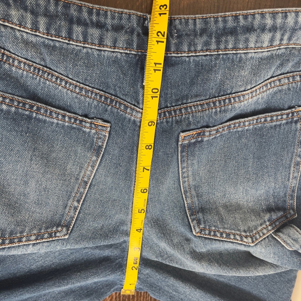 Forever 21 Womens Straight Leg Carpenter Jeans Blue Medium Wash Size 27 Utility - Picture 10 of 16